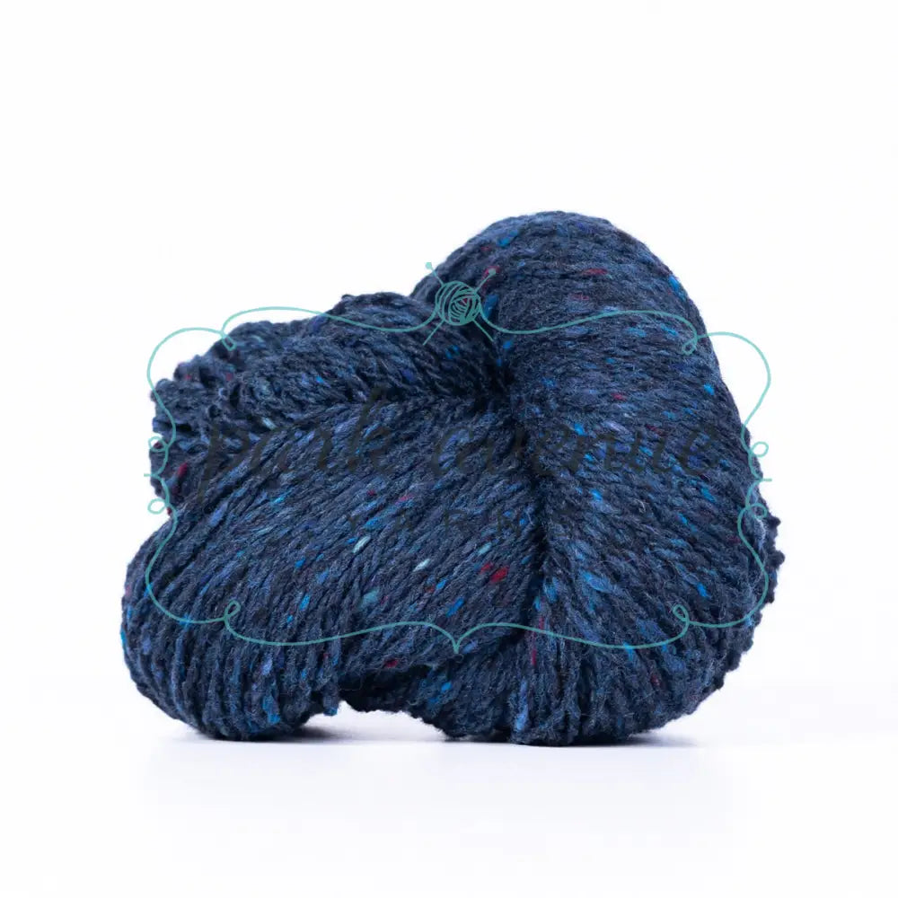 Lucky Tweed Navy Yarn: Aran