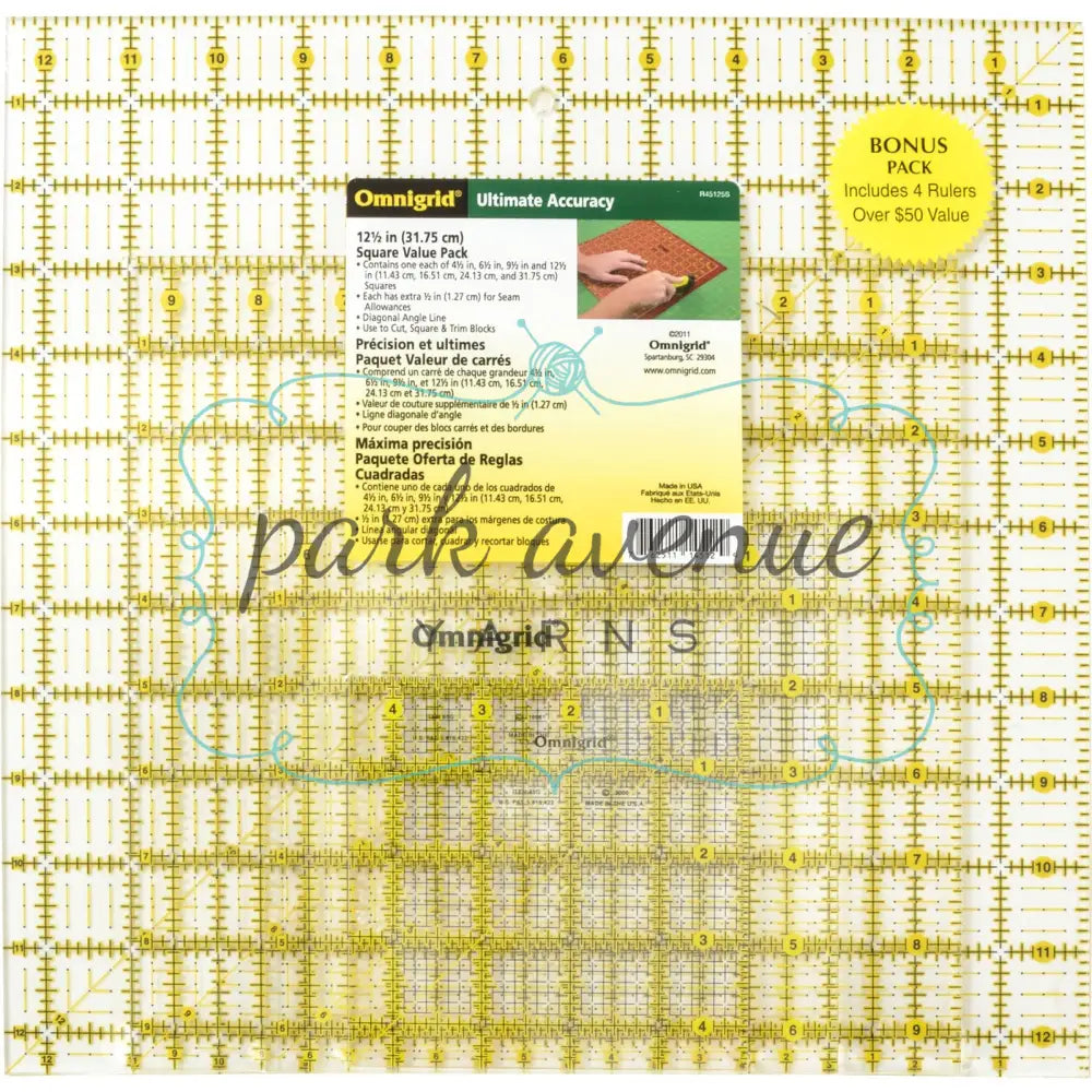 Omnigrid Square Value Pack Sew & Quilt: Notions