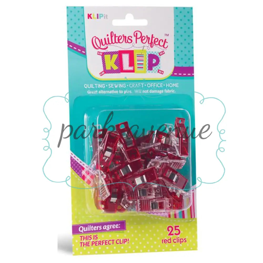 Quliter’s Perfect Klip Red 25 Ct Sew & Quilt: Notions