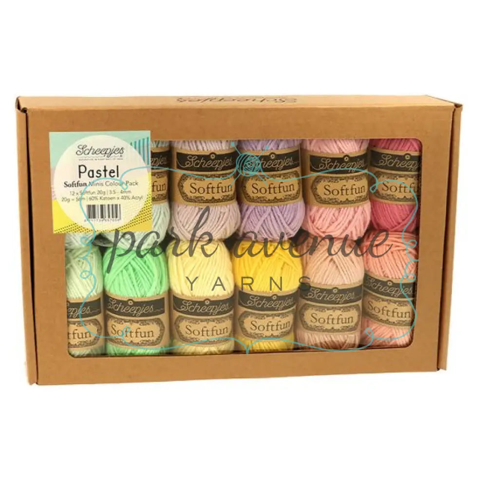Sheepjes Softfun Colour Pack Pastel Yarn: Kits