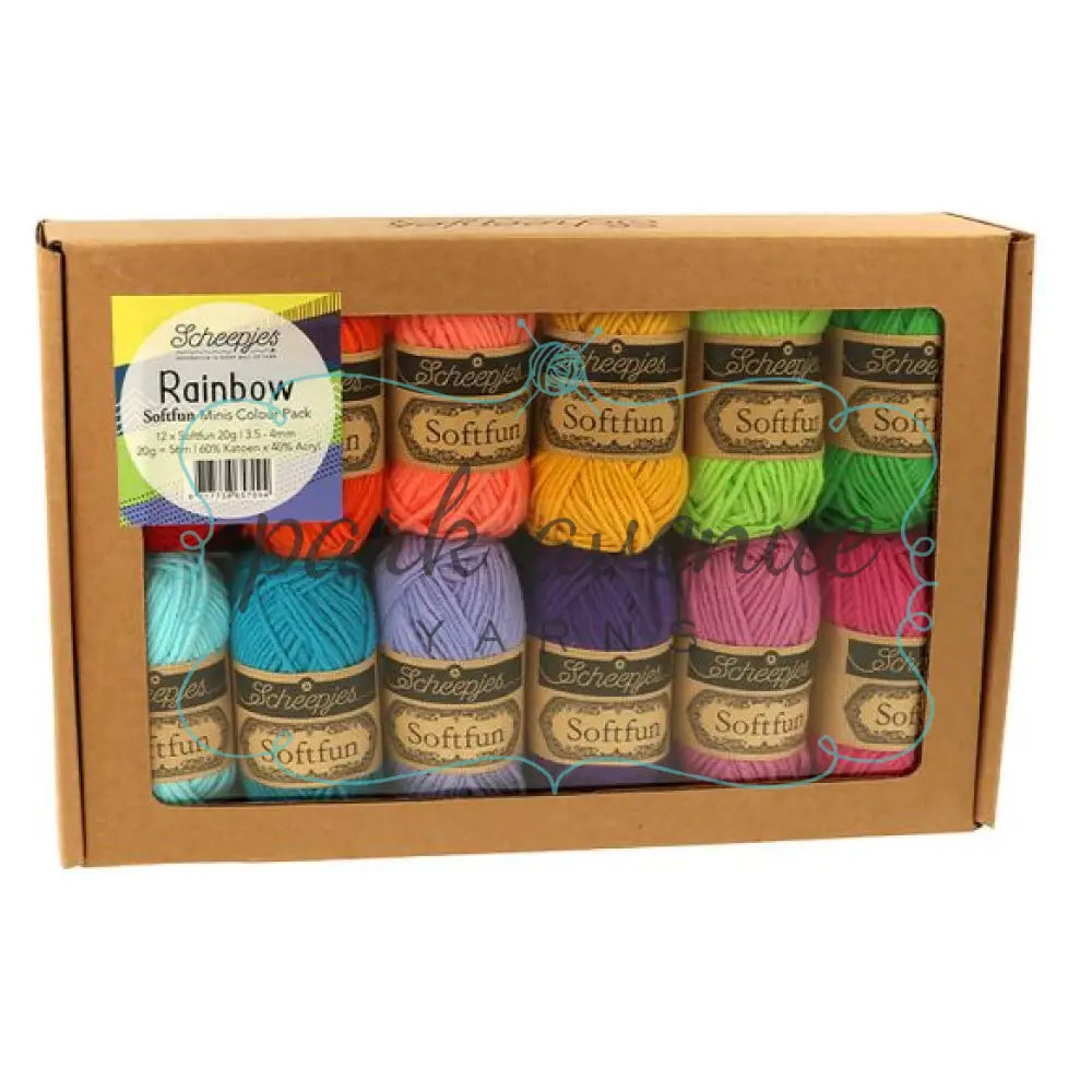 Sheepjes Softfun Colour Pack Rainbow Yarn: Kits
