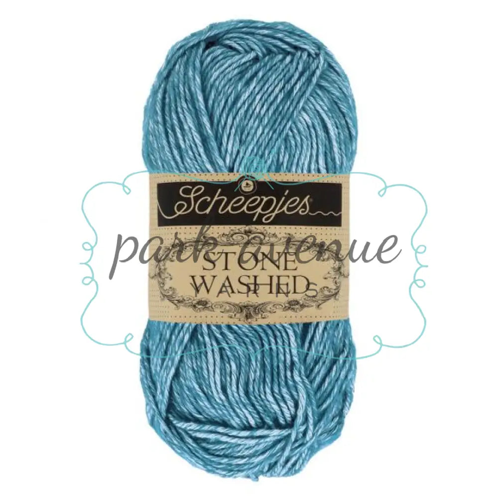 Stone Washed Blue Apatite Yarn: Sport