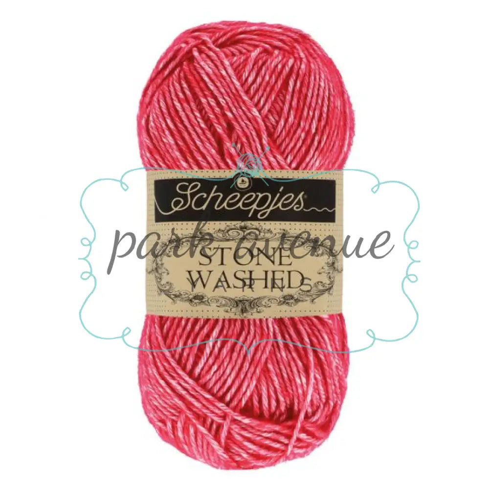 Stone Washed Red Jasper Yarn: Sport