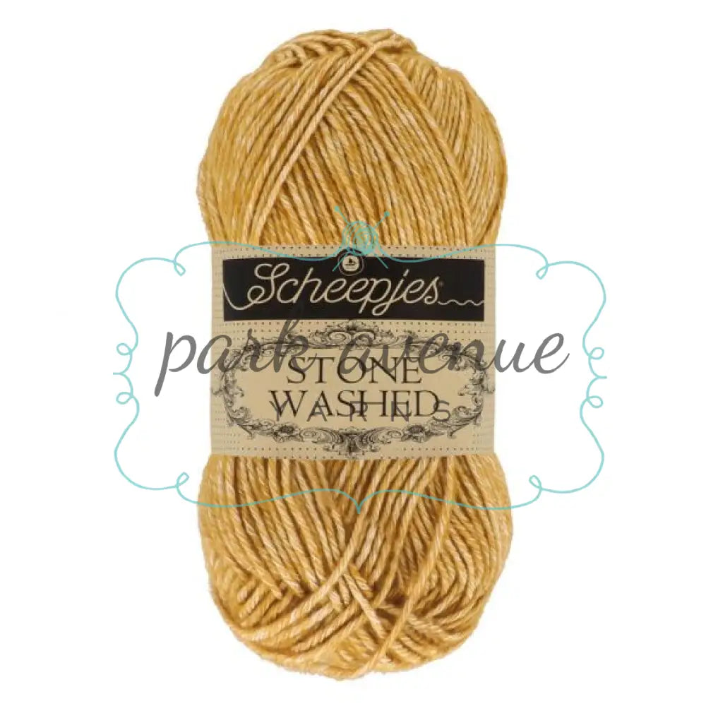 Stone Washed Yellow Jaspe Yarn: Sport