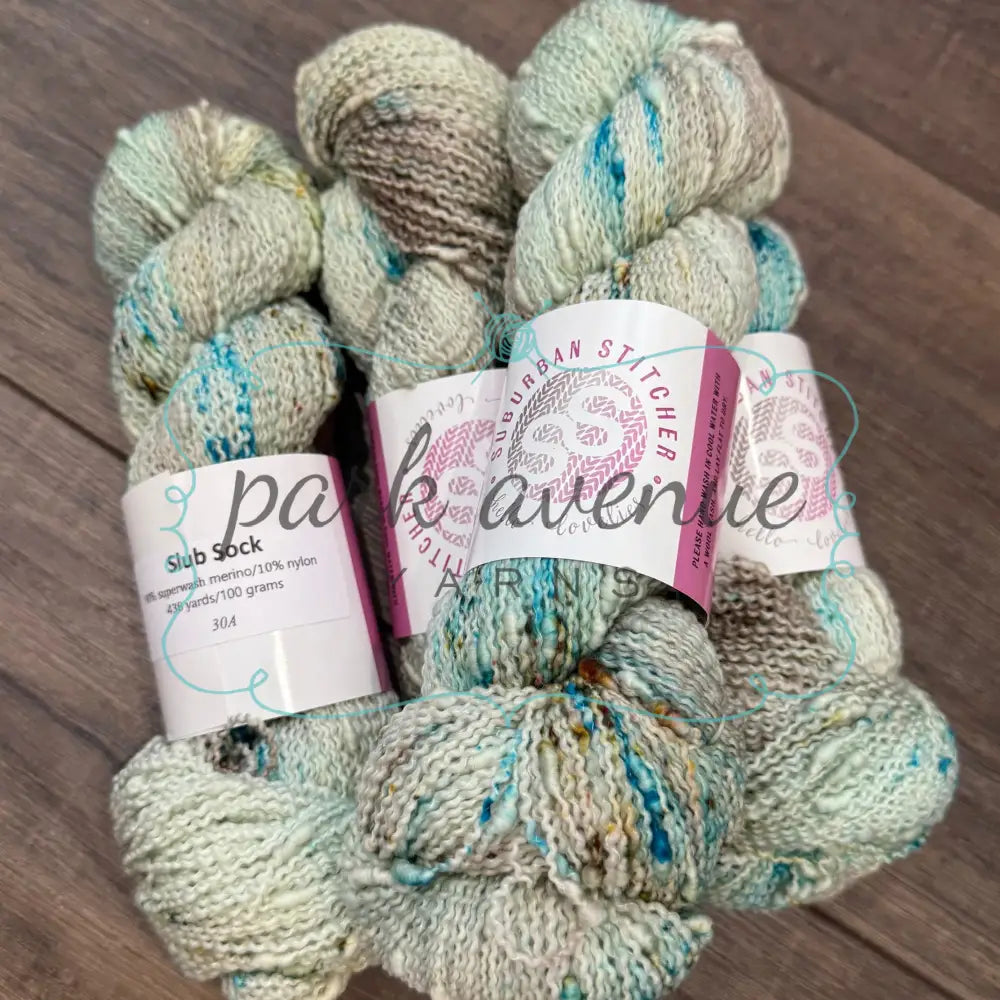 Suburban Stitcher Slub Sock 30A Yarn: Fingering