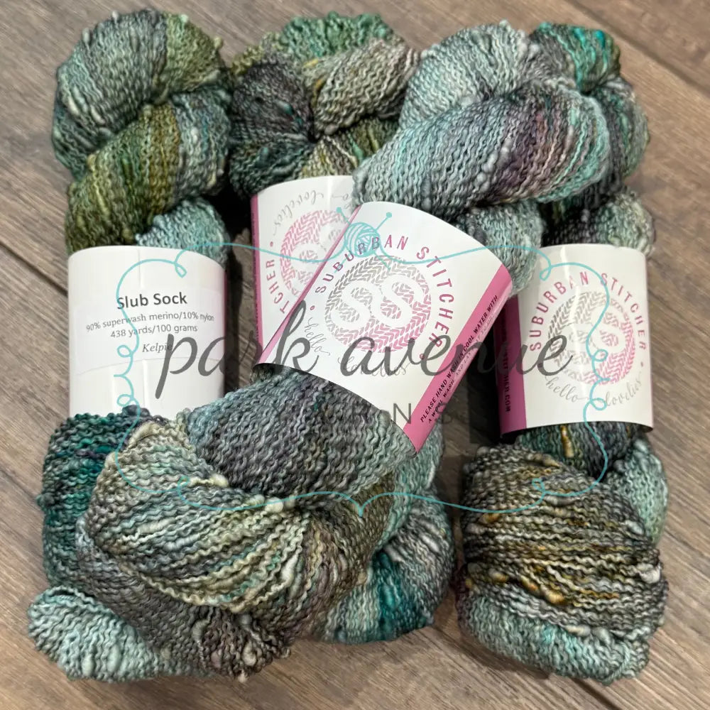 Suburban Stitcher Slub Sock Kelpie Yarn: Fingering