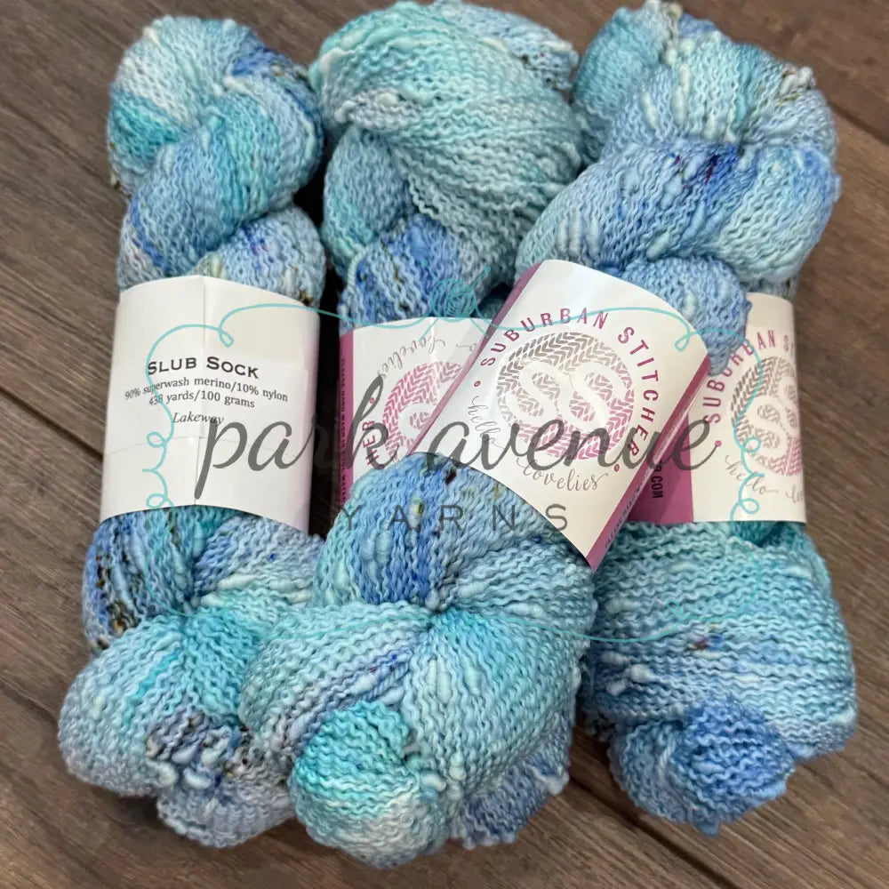 Suburban Stitcher Slub Sock Lakeway Yarn: Fingering