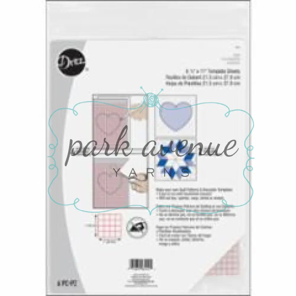 Template Sheet Plastic Sew & Quilt: Notions