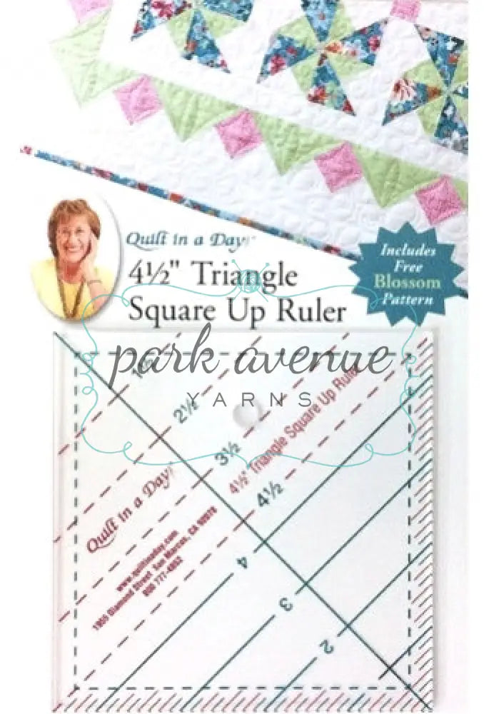 Triangle Square Up Ruler 4.5’’ Sew & Quilt: Notions