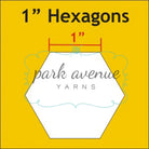 Hexagon Paper Pieces 1’’ 100 Pcs Sew & Quilt: Notions