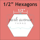Hexagon Paper Pieces 1/2’’ 50 Pcs Sew & Quilt: Notions