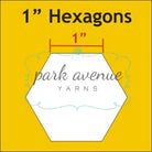 Hexagon Paper Pieces 1’’ 600 Pcs Sew & Quilt: Notions