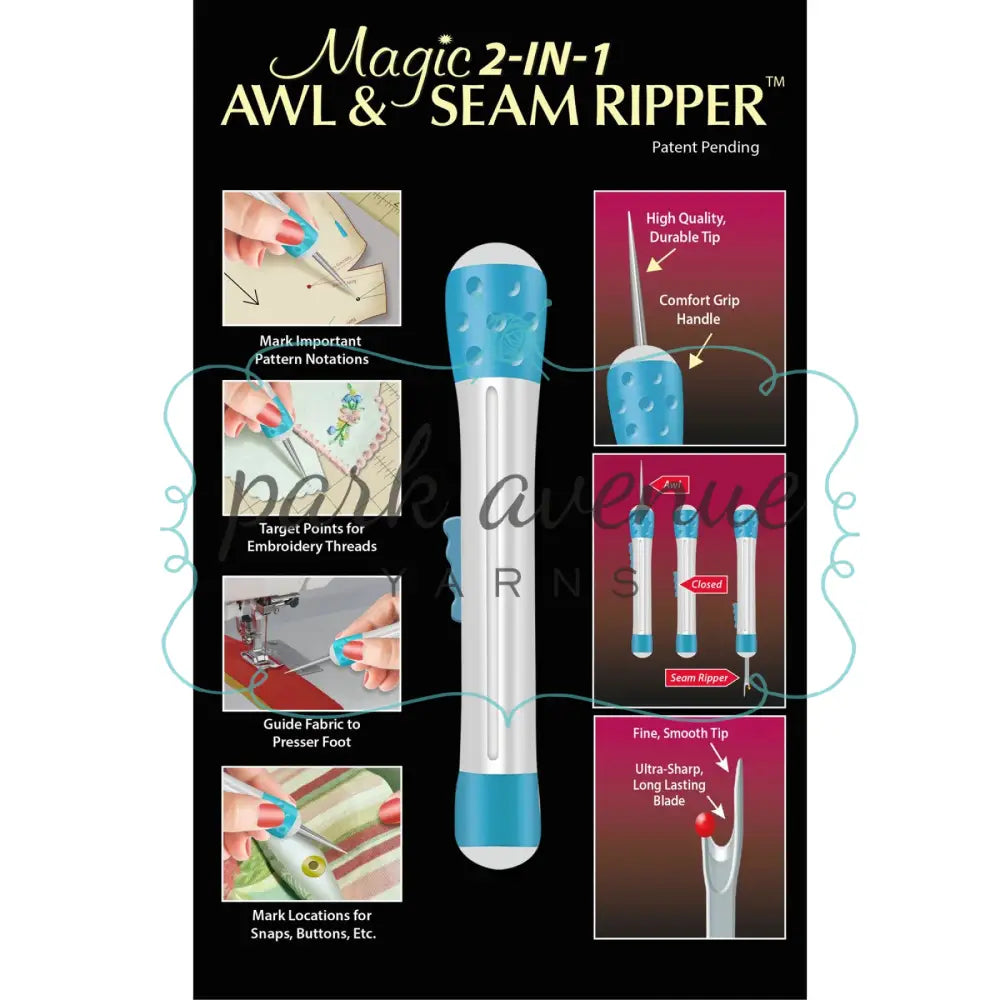 Magic 2 in 1 Awl/Seam Ripper Sew & Quilt: Notions
