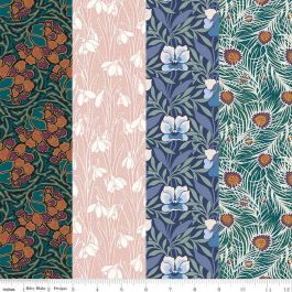 LIBERTY FABRIC Hesketh House Patchwork Fabric Sweet Marigold Green 04775655Y 